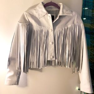 Real Leather Tassel Jacket